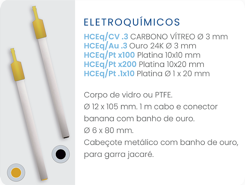 Eletrodo Carbono Vítreo Ø 3 mm