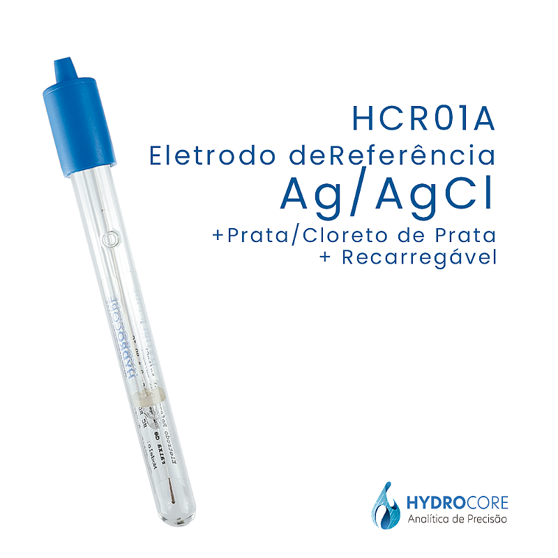 Eletrodo de Referência AgCl Blindado Ø 12 × 120 mm