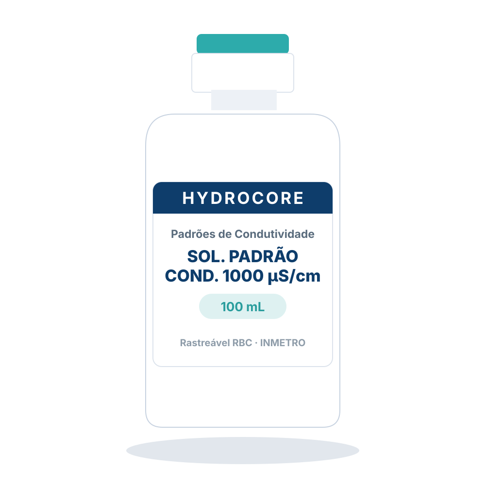 Solução Padrão de Condutividade 1000 µS/cm a 25 ºC (100 mL)
