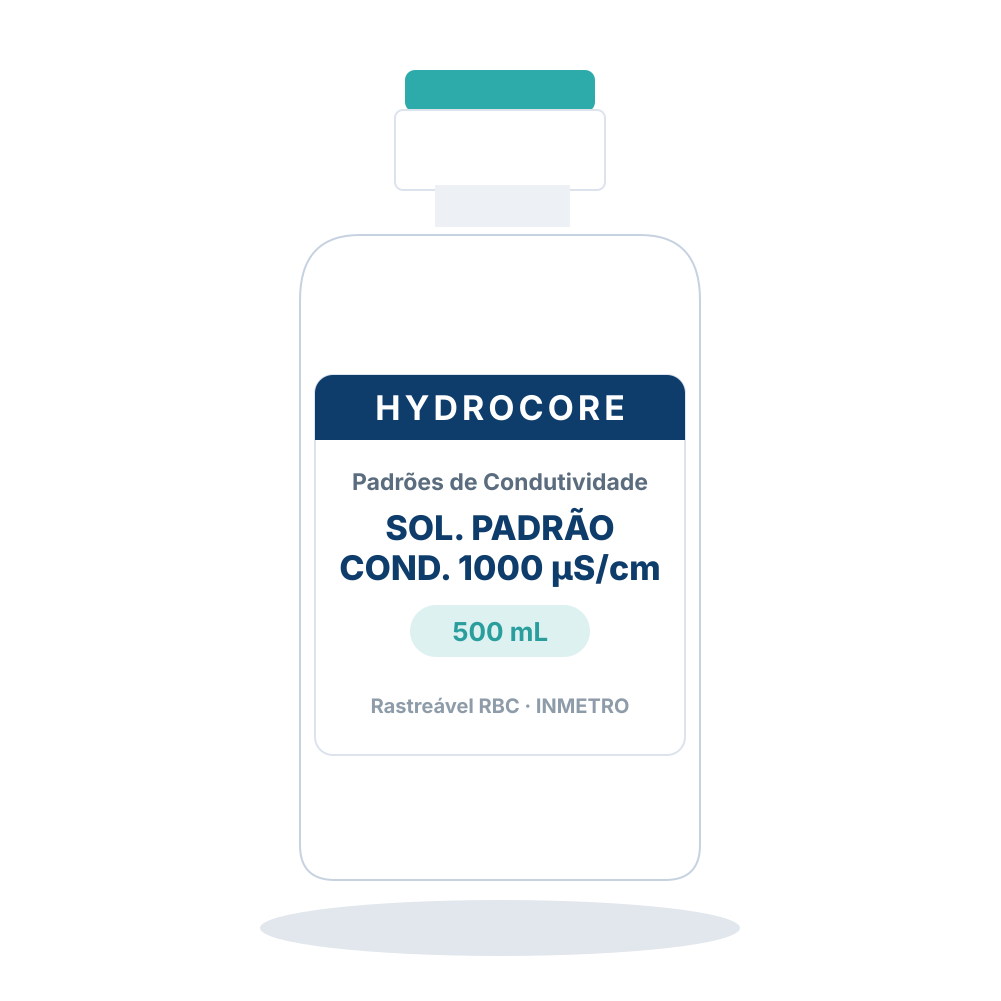 Solução Padrão de Condutividade 1000 µS/cm a 25 ºC (500 mL)