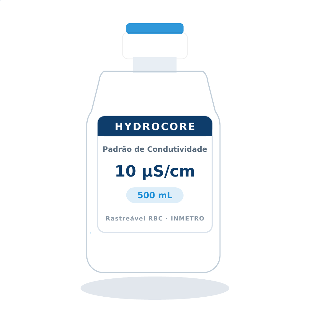 Solução Padrão de Condutividade 10 µS/cm a 25 ºC — 500 mL