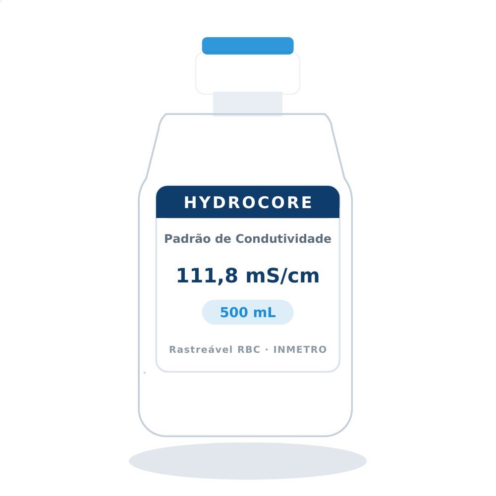 Solução Padrão de Condutividade 111,8 mS/cm a 25 ºC — 500 mL