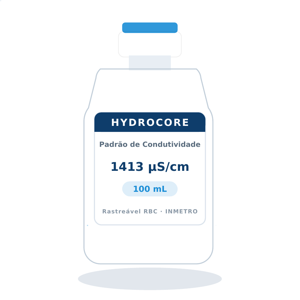 Solução Padrão de Condutividade 1413 µS/cm a 25 ºC — 100 mL