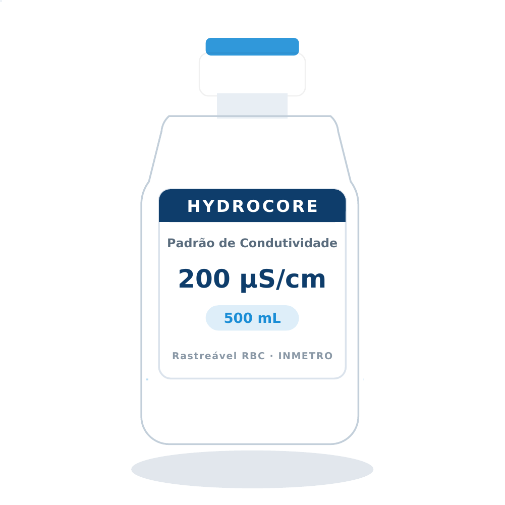 Solução Padrão de Condutividade 200 µS/cm a 25 ºC — 500 mL