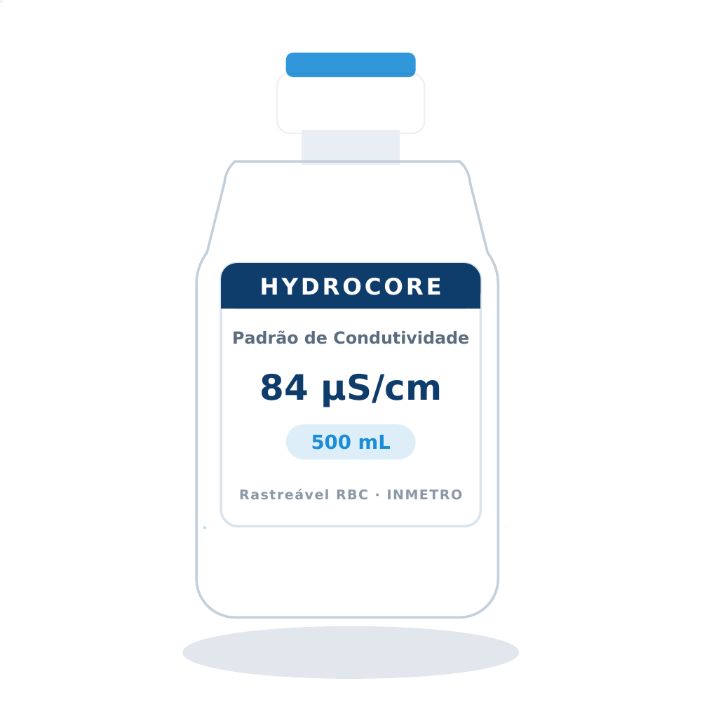 Solução Padrão de Condutividade 84 µS/cm a 25 ºC — 500 mL