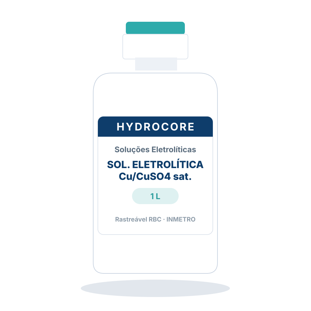 Solução Eletrolítica Cu/CuSO₄ sat. (1 L)
