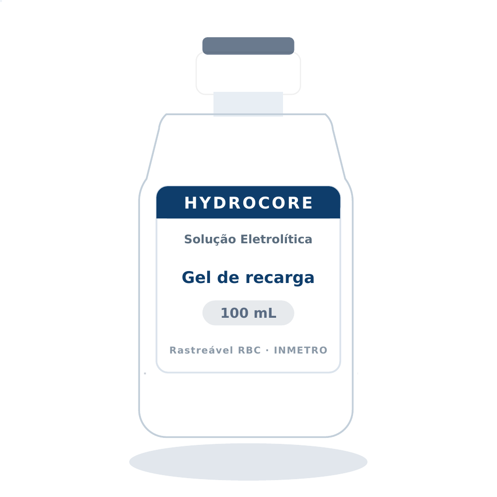 Solução Eletrolítica Gel de recarga — gel de recarga p/ eletrodos HCR10TF/HCR12TF — 100 mL