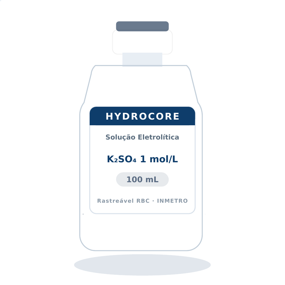 Solução Eletrolítica K₂SO₄ 1 mol/L — recarga do eletrodo Hg/Hg₂SO₄ (HCR03SM) — 100 mL