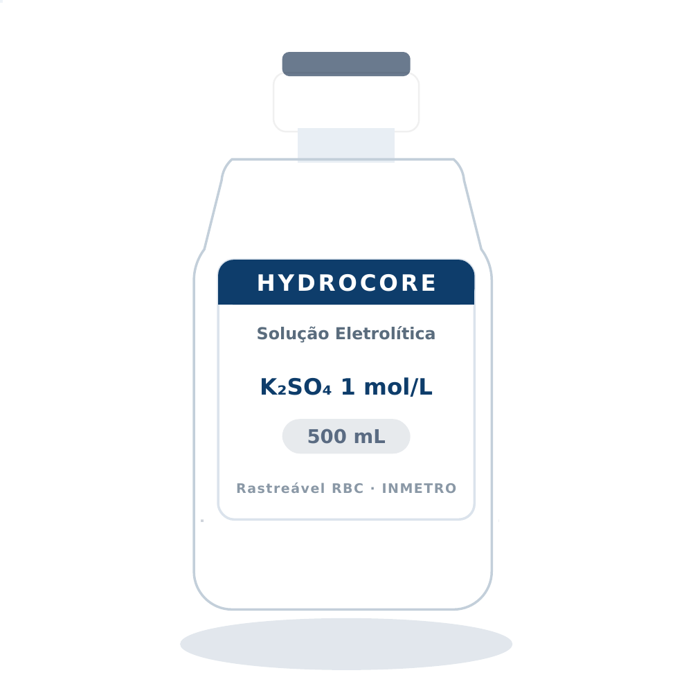 Solução Eletrolítica K₂SO₄ 1 mol/L — recarga do eletrodo Hg/Hg₂SO₄ (HCR03SM) — 500 mL