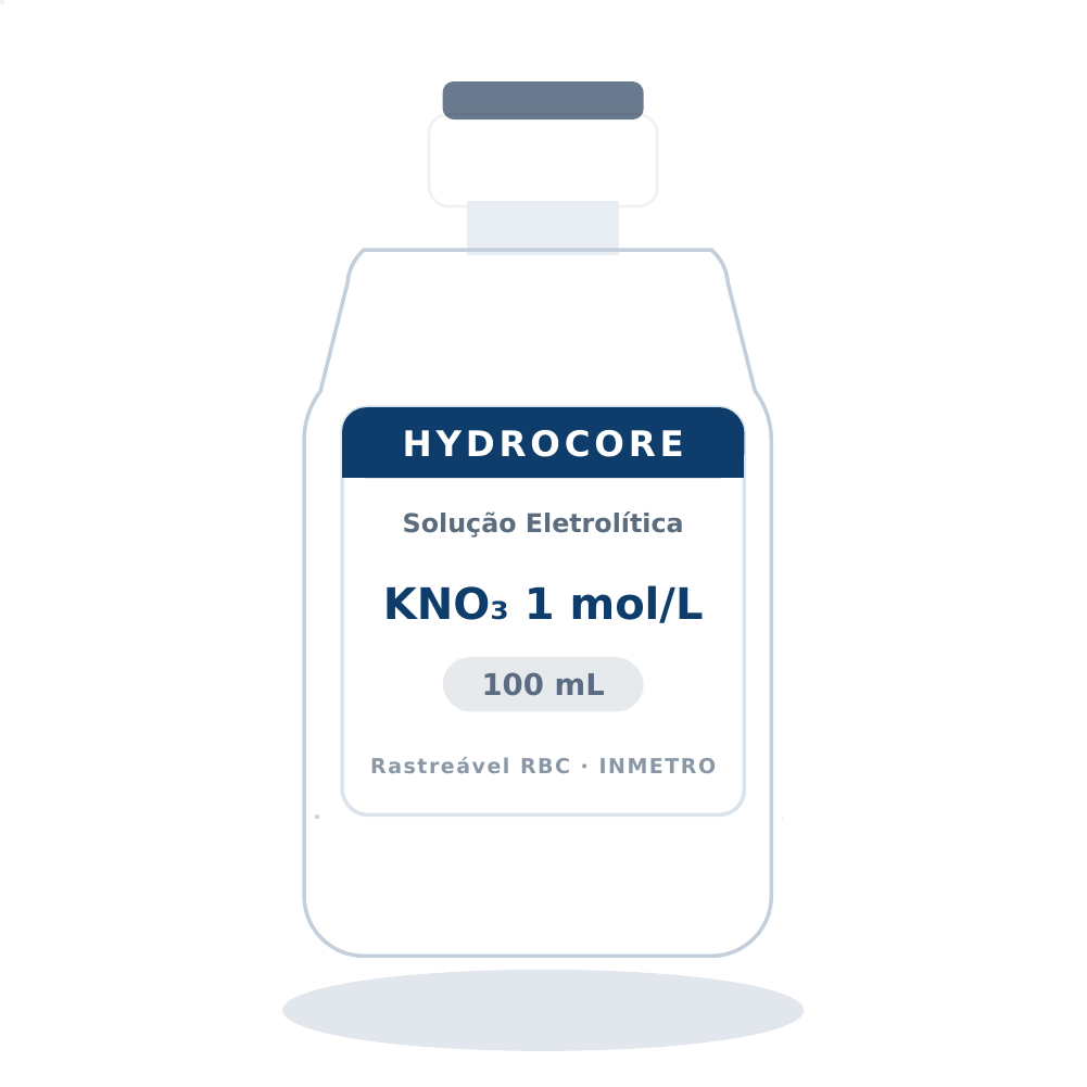 Solução Eletrolítica KNO₃ 1 mol/L — eletrólito/ponte salina isento de cloreto — 100 mL