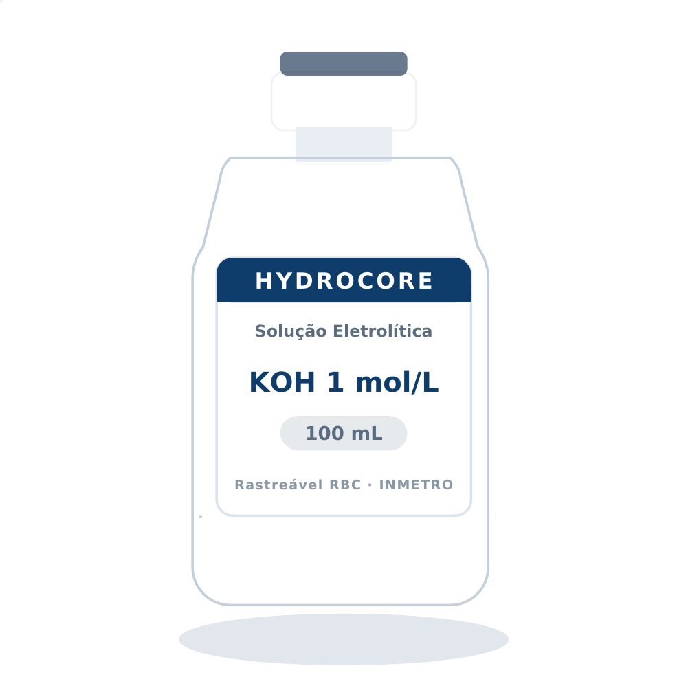 Solução Eletrolítica KOH 1 mol/L — recarga do eletrodo Hg/HgO (HCR04OM) — 100 mL
