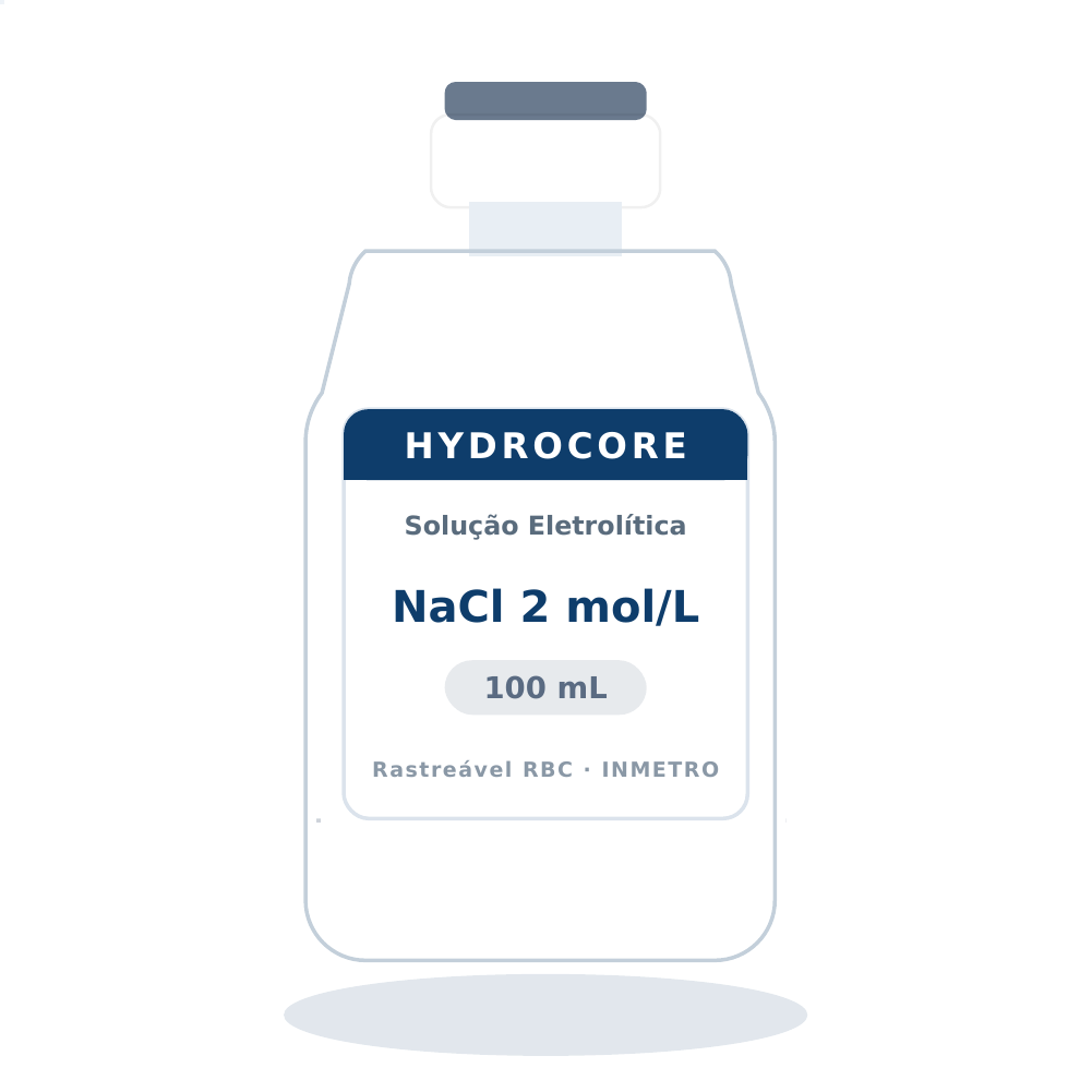 Solução Eletrolítica NaCl 2 mol/L — eletrólito de referência — 100 mL