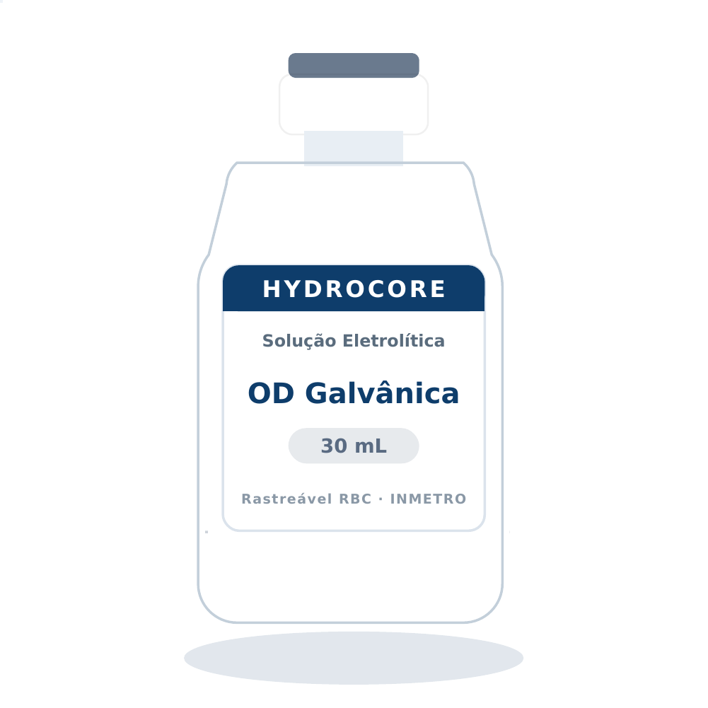 Solução Eletrolítica sonda galvânica de OD — eletrólito p/ sonda galvânica de oxigênio dissolvido — 30 mL