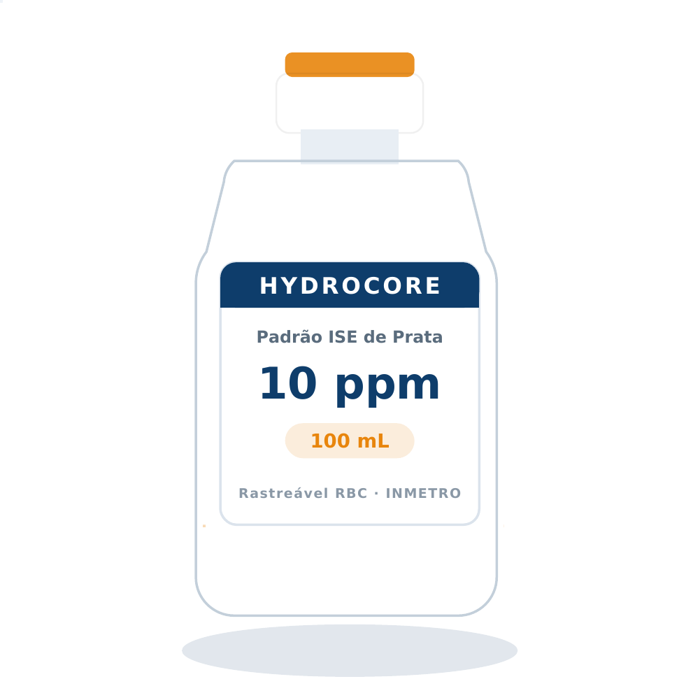 Solução Padrão de Prata 10 ppm para ISE — 100 mL