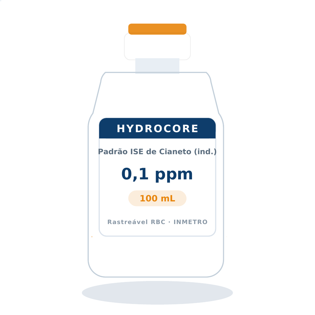 Solução Padrão para Cianeto — determinação indireta via iodeto 0,1 ppm — 100 mL