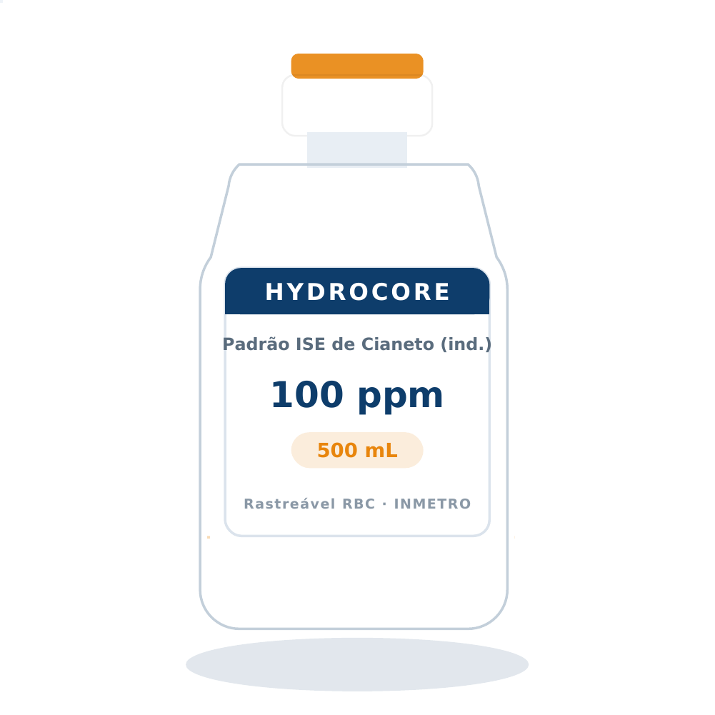 Solução Padrão para Cianeto — determinação indireta via iodeto 100 ppm — 500 mL