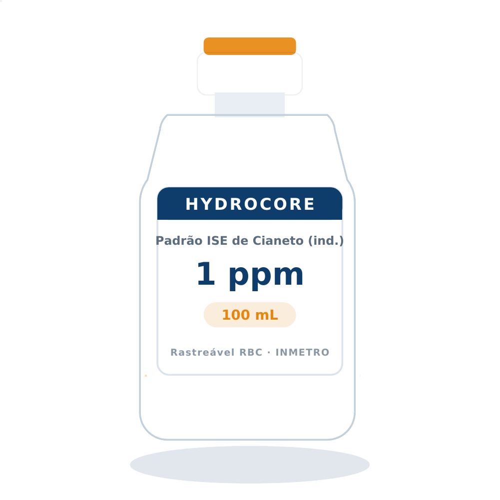 Solução Padrão para Cianeto — determinação indireta via iodeto 1 ppm — 100 mL