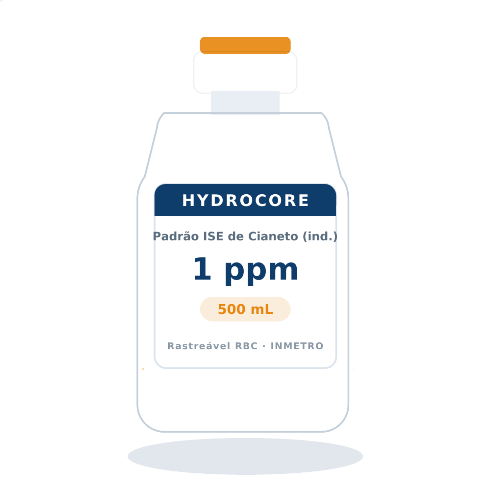 Solução Padrão para Cianeto — determinação indireta via iodeto 1 ppm — 500 mL