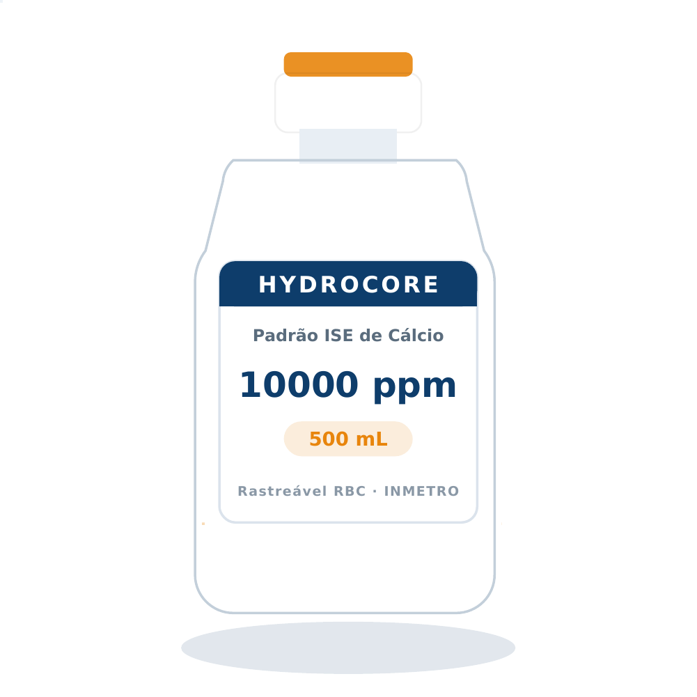 Solução Padrão de Cálcio 10000 ppm para ISE — 500 mL