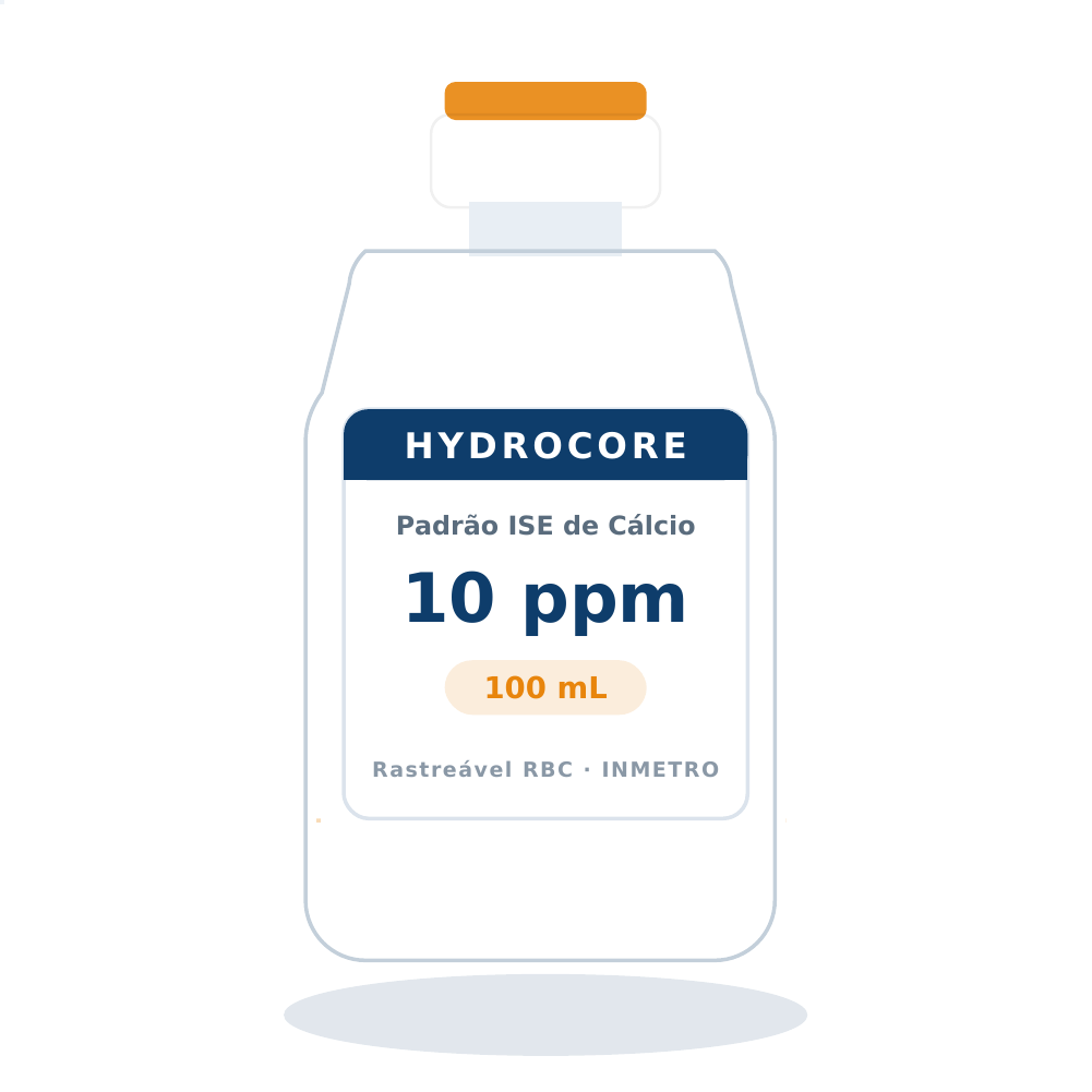 Solução Padrão de Cálcio 10 ppm para ISE (com TISAB II) — 100 mL