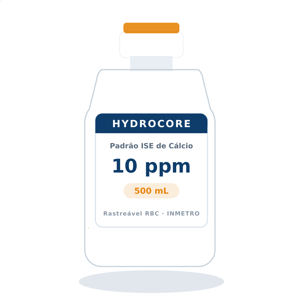 Solução Padrão de Cálcio 10 ppm para ISE (com TISAB II) — 500 mL
