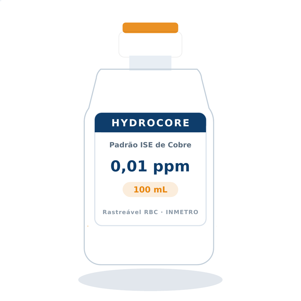 Solução Padrão de Cobre 0,01 ppm para ISE — 100 mL