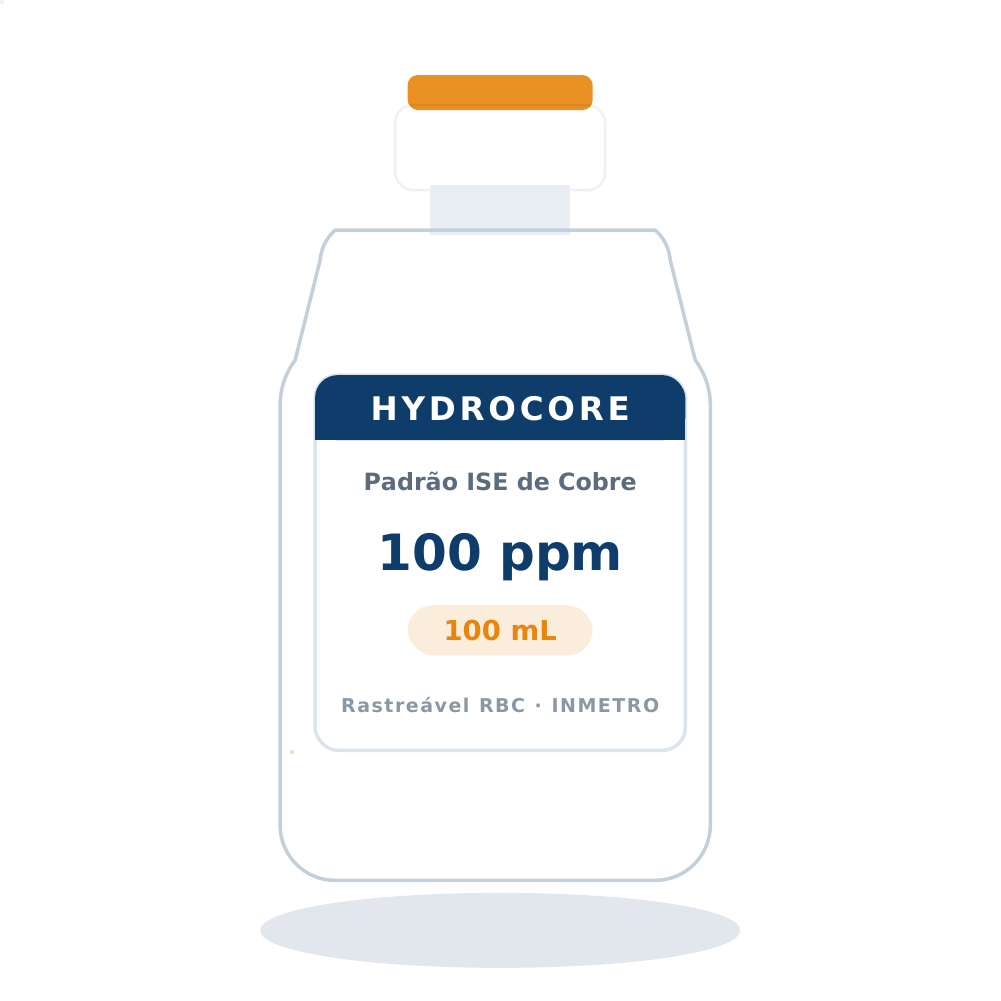 Solução Padrão de Cobre 100 ppm para ISE — 100 mL