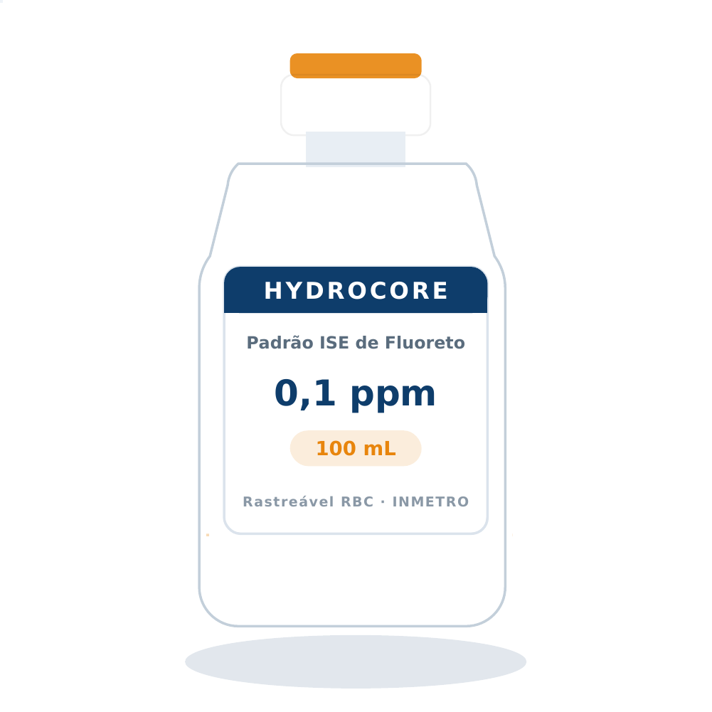 Solução Padrão de Fluoreto 0,1 ppm para ISE (com TISAB III) — 100 mL