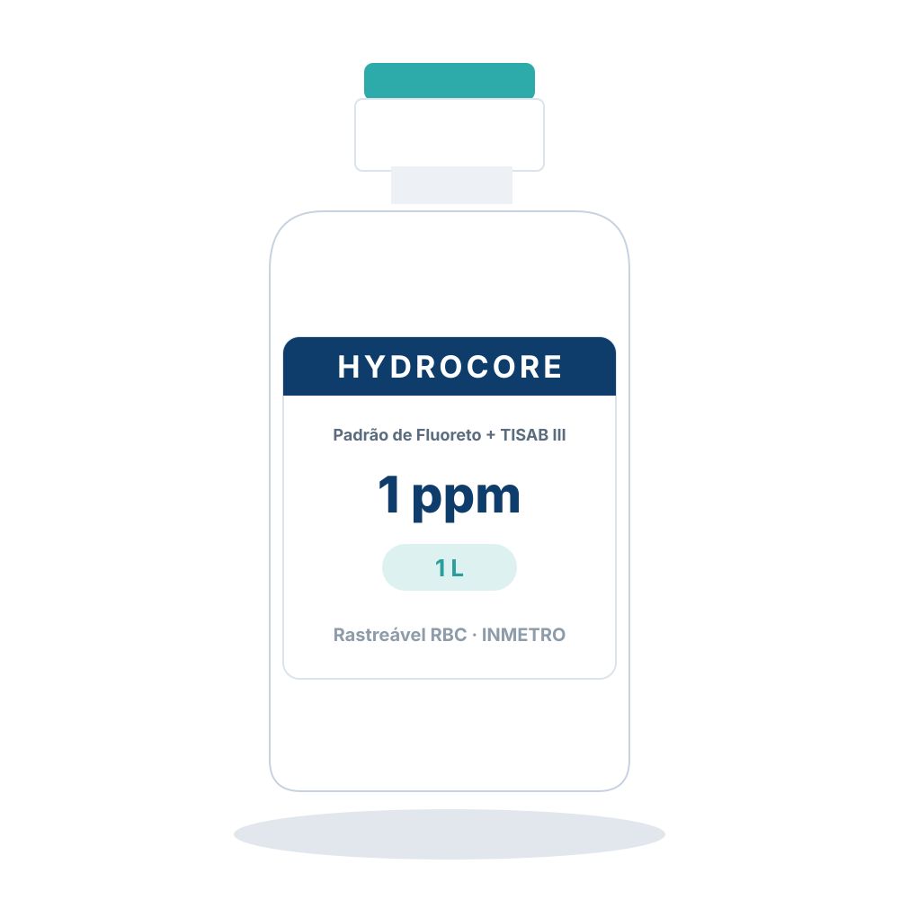 Solução Padrão de Fluoreto 1 ppm para ISE (com TISAB III)
