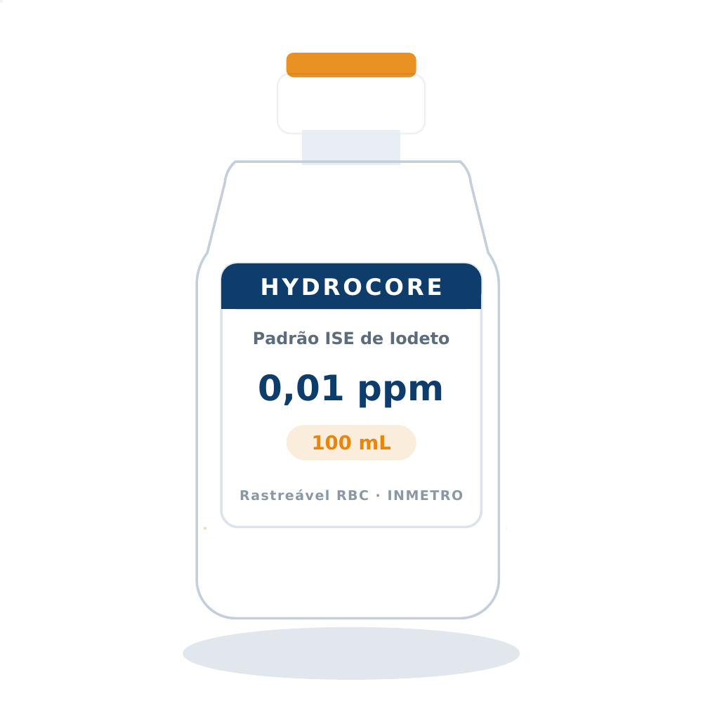 Solução Padrão de Iodeto 0,01 ppm para ISE — 100 mL