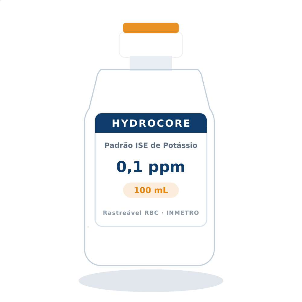 Solução Padrão de Potássio 0,1 ppm para ISE — 100 mL