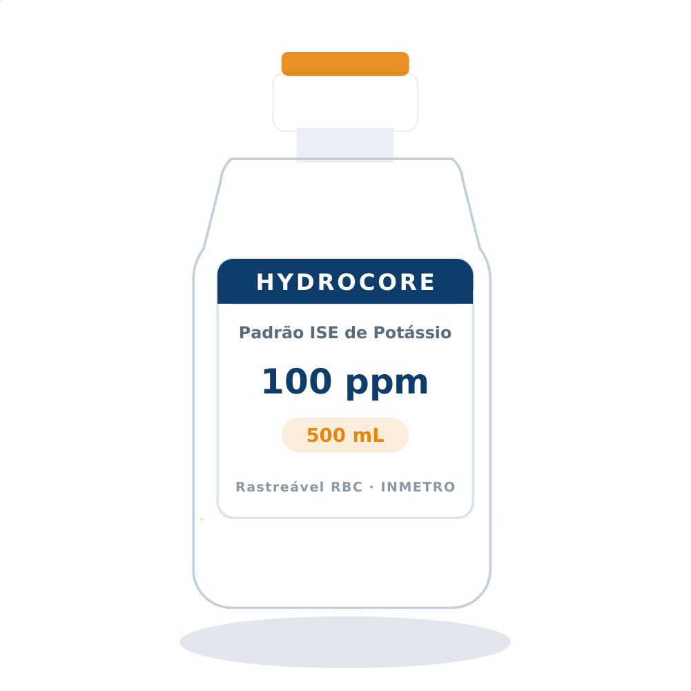 Solução Padrão de Potássio 100 ppm para ISE — 500 mL