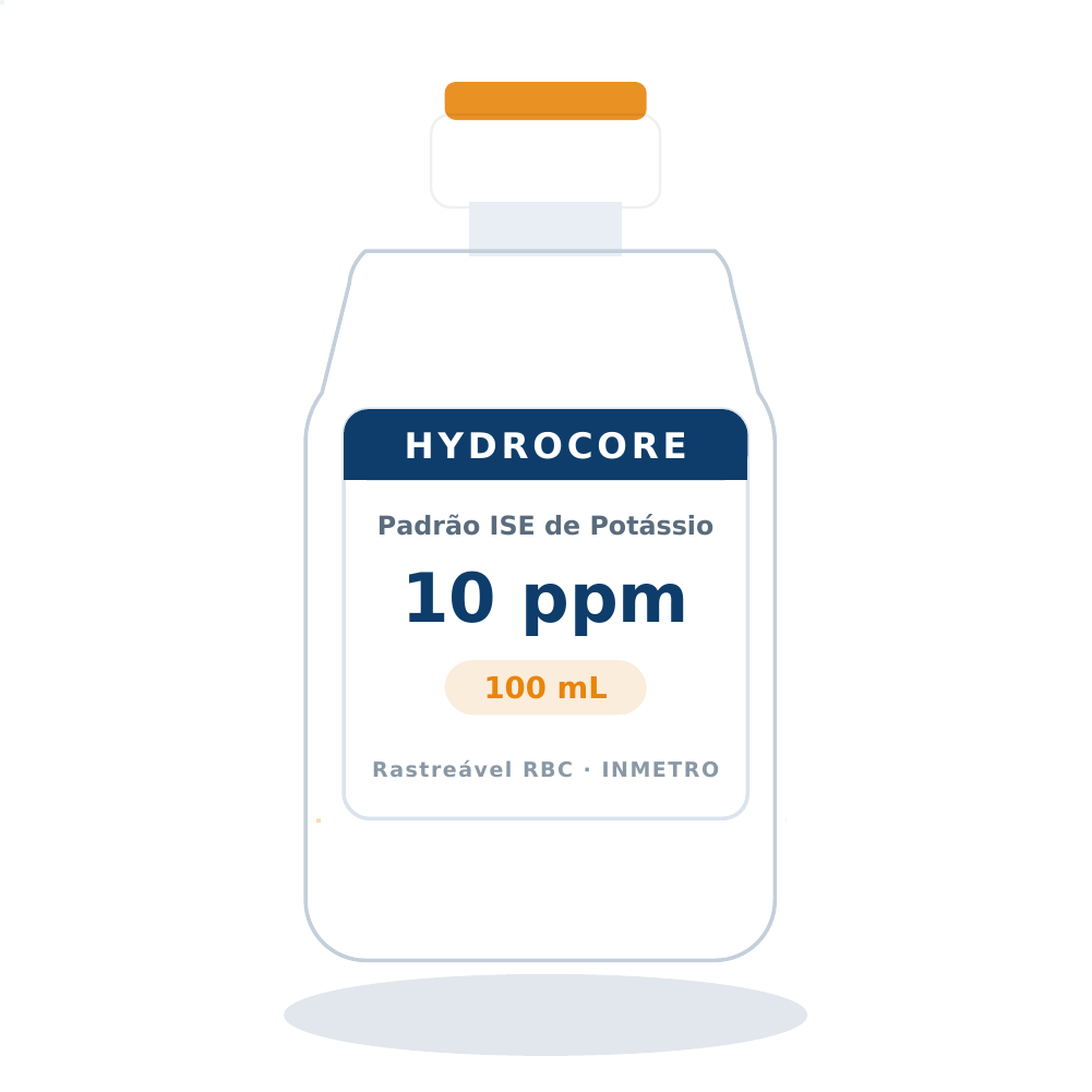 Solução Padrão de Potássio 10 ppm para ISE — 100 mL