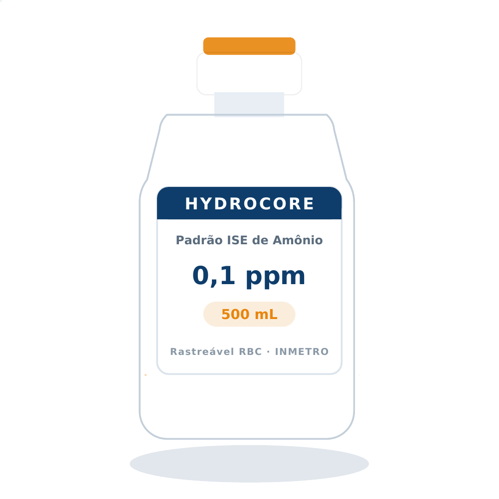 Solução Padrão de Amônio 0,1 ppm para ISE — 500 mL