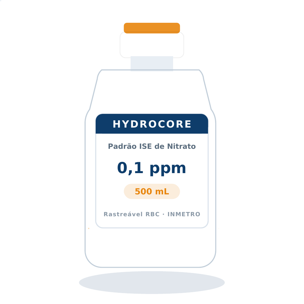Solução Padrão de Nitrato 0,1 ppm para ISE — 500 mL