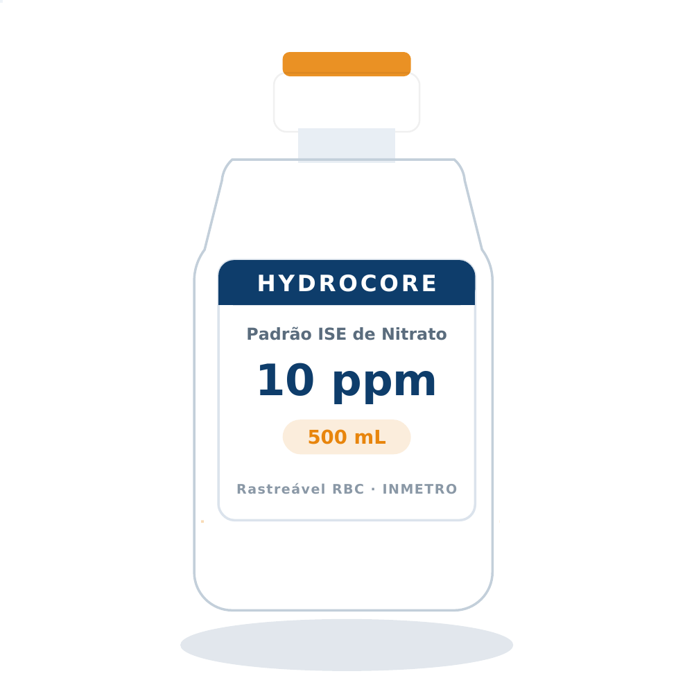 Solução Padrão de Nitrato 10 ppm para ISE — 500 mL