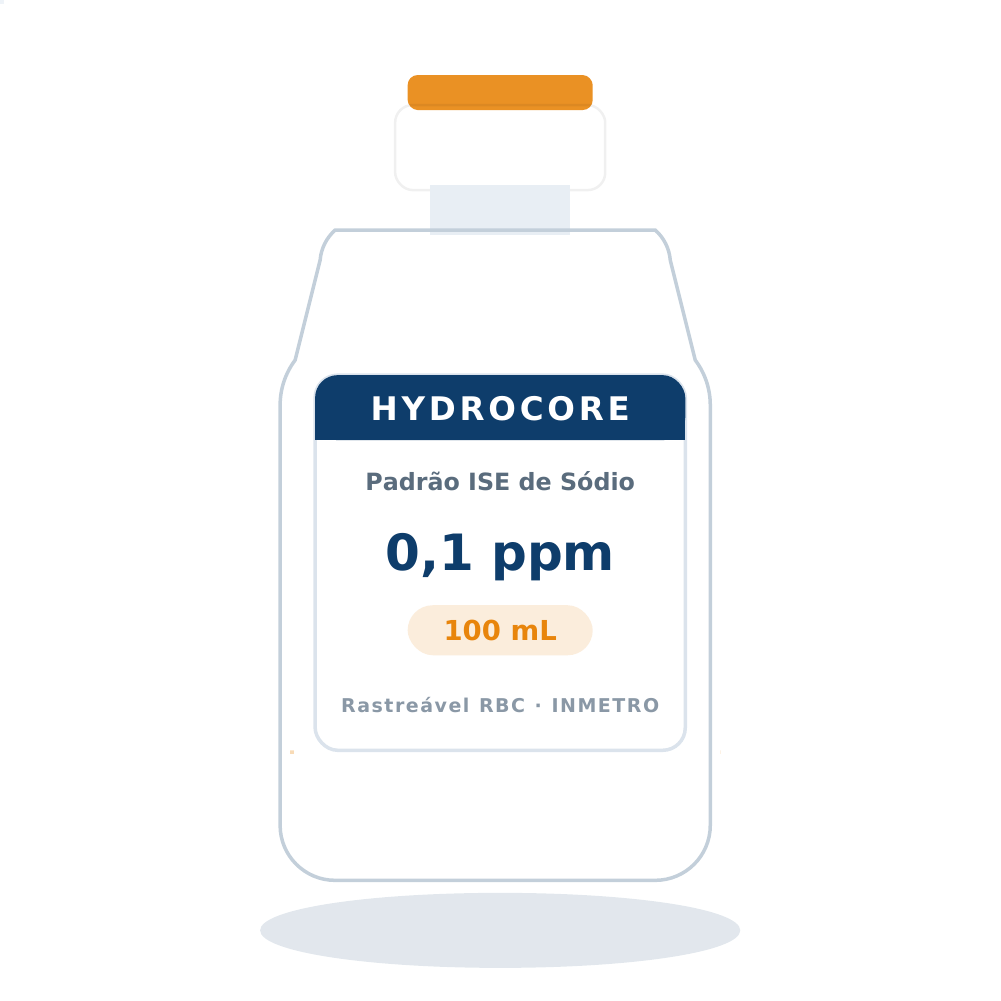Solução Padrão de Sódio 0,1 ppm para ISE — 100 mL