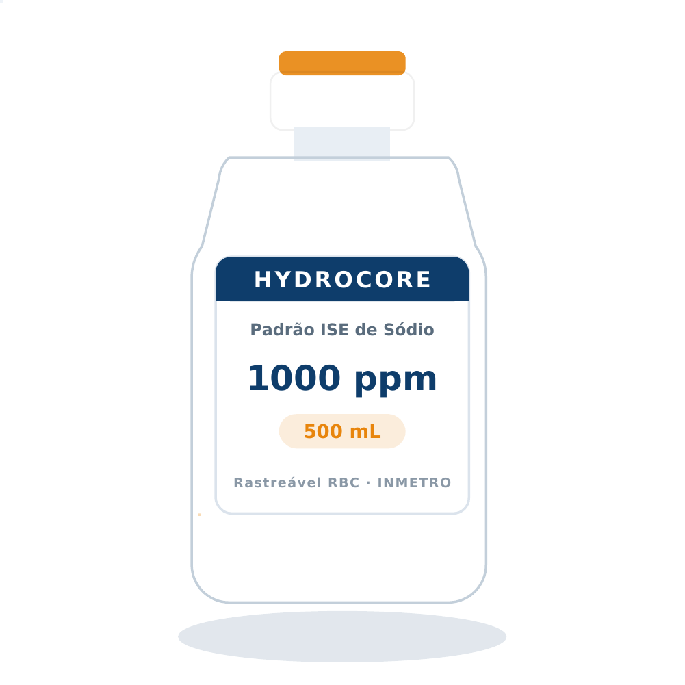 Solução Padrão de Sódio 1000 ppm para ISE — 500 mL