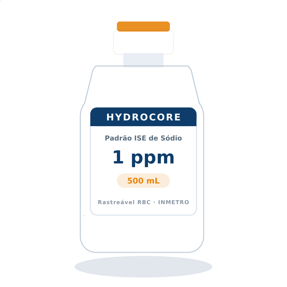 Solução Padrão de Sódio 1 ppm para ISE — 500 mL