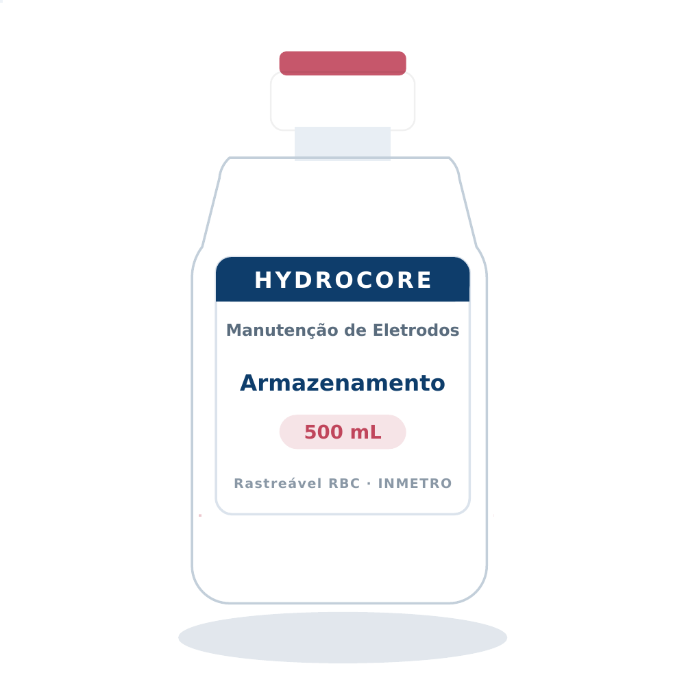 Solução de Armazenamento de Eletrodos — 500 mL
