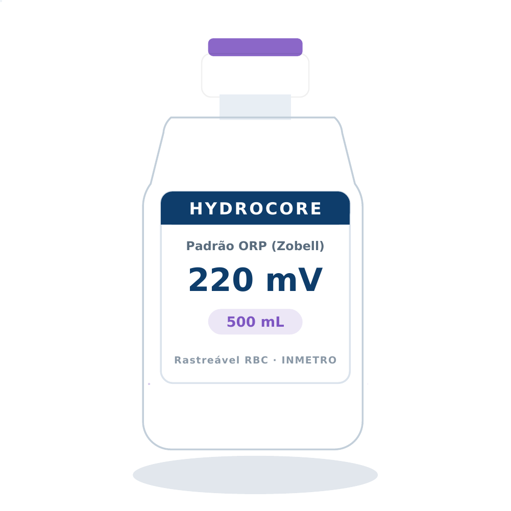 Solução Padrão de ORP/Redox 220 mV a 25 ºC — 500 mL