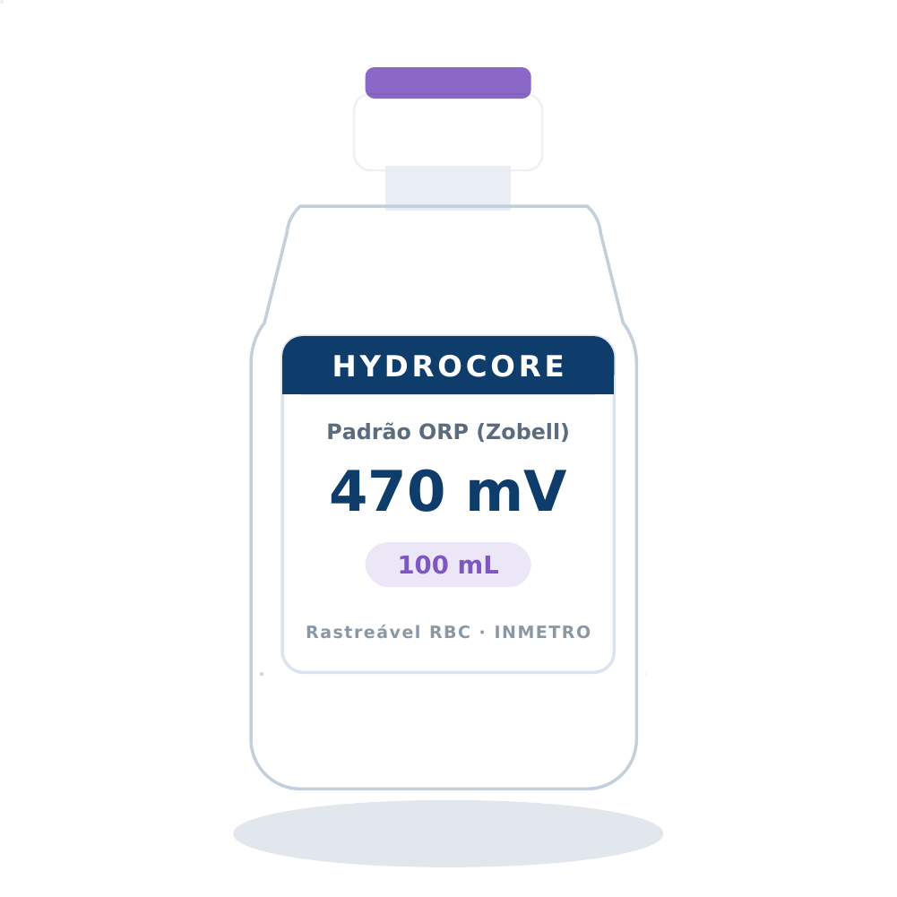 Solução Padrão de ORP/Redox 470 mV a 25 ºC — 100 mL