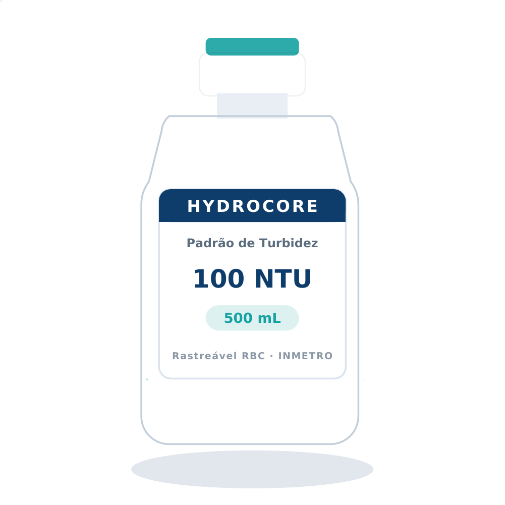 Solução Padrão de Turbidez 100 NTU — 500 mL