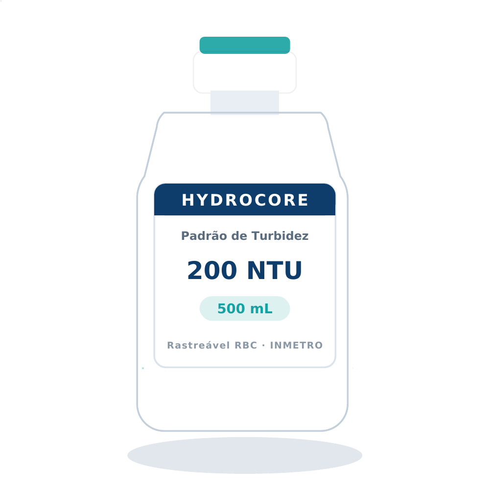 Solução Padrão de Turbidez 200 NTU — 500 mL