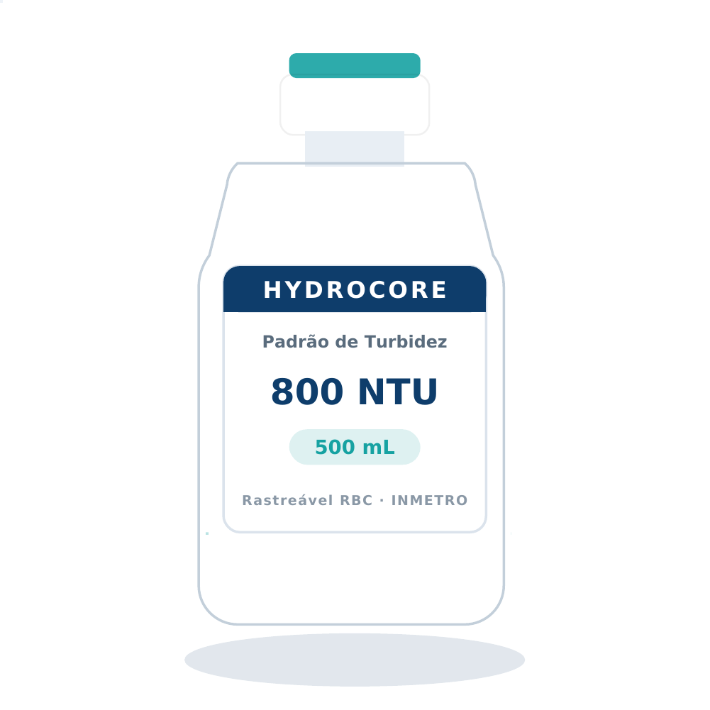 Solução Padrão de Turbidez 800 NTU — 500 mL