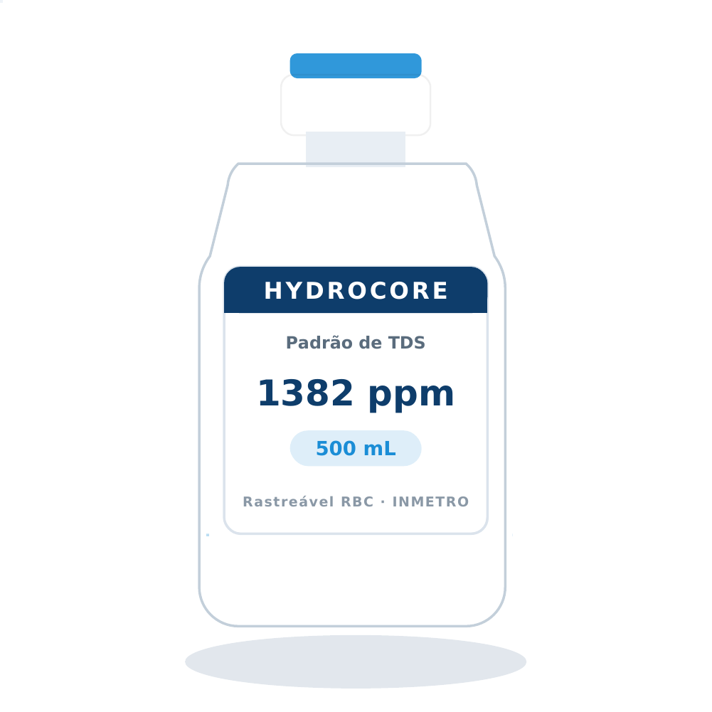 Solução Padrão de TDS 1382 ppm a 25 ºC — 500 mL