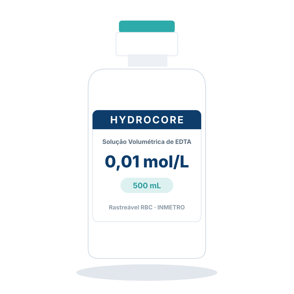 Solução Volumétrica de EDTA Dissódico 0,01 mol/L (500 mL)